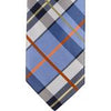 XB41 - Blue with Black/White/Orange Plaid Matching Tie