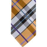 XN26 - Brown with Blue and White Plaid Matching Tie