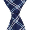 XB36 - Navy with Blue/Tan Diagonal Thin Stripe Matching Tie