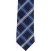 XB40 - Navy with Blue/Tan Diagonal Thick Stripe Matching Tie