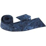 B19 - Blue and Black Paisley Matching Tie