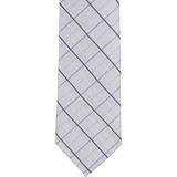 XS55 - Gray with Black/Purple Plaid Matching Tie