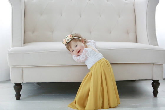 Aurora Maxi Skirt - Mustard