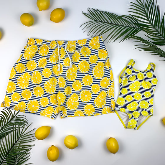 HAPPY LEMONS - DADDY+DAUGHTER - Matching Swimsuits