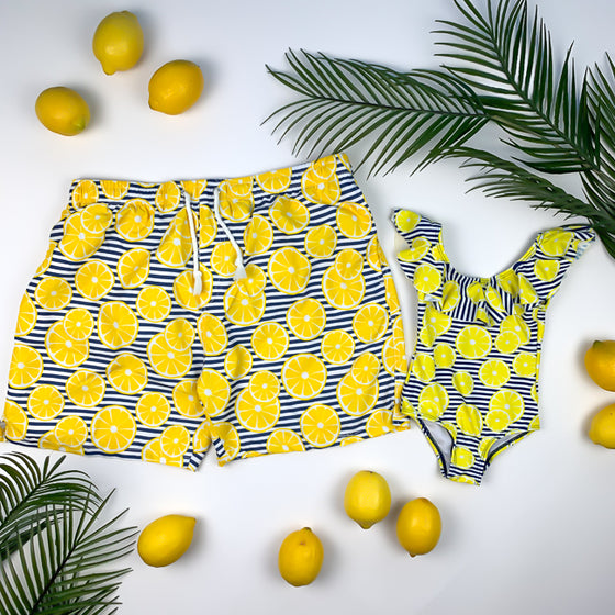 HAPPY LEMONS - DADDY+DAUGHTER - Matching Swimsuits