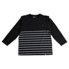 Grayson Thick Black Stripe Color Block Shirt & Bodysuit