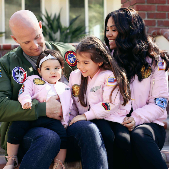 MA-1 Pink Flight Jacket | Bomber Jacket - Mommy and Me Matching - Ladies and Girls
