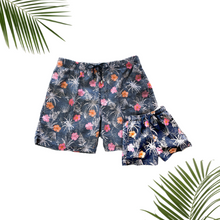  *NEW* SMOKEY HIBISCUS - Swim Trunks | Matching Father and Son - Daddy+Son