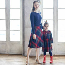  Alice Mommy & Me Plaid Cotton Fit-n-Flare Skirt/Dress