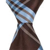 XB43 - Mocha/Blue Plaid Matching Tie