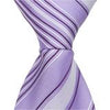 L3 - Purple with Dark and Light Stripes Matching Tie