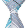 X3 - Blue, White and Grey Plaid Matching Tie