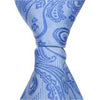 B6 - Blue Paisley Tie Matching Tie
