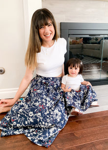  MAISIE - Navy Floral Skirt -  Mommy and Me
