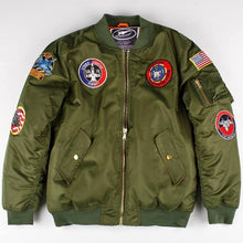  (Daddy and Me) MA-1 Green Flight Jacket | Maverick Top Gun Jacket