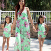 EVERLY - Green Floral Dress - Mommy and Me
