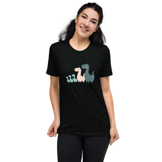 Dinosaur Family of 5 - Unisex Short Sleeve T-shirt