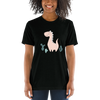 Blush Pink Dinosaur - Adult Unisex Short Sleeve T-shirt | Matching Family Shirt