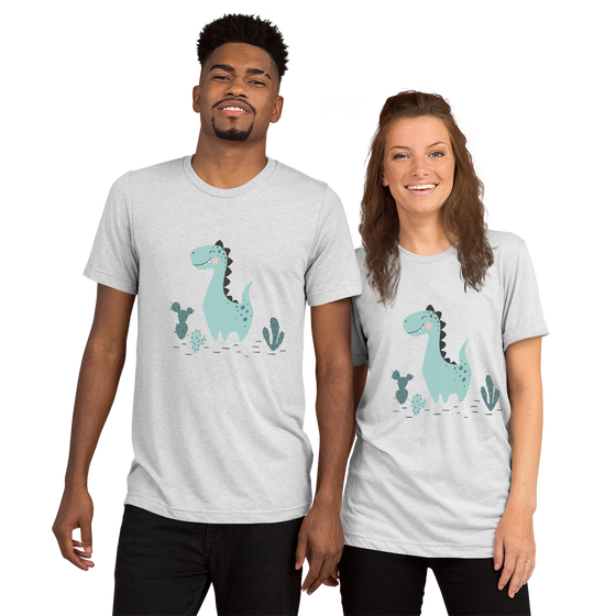 Dinosaur - Adult Unisex Short Sleeve T-shirt - Matching Family Shirts